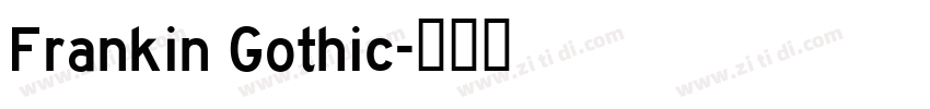 Frankin Gothic字体转换
